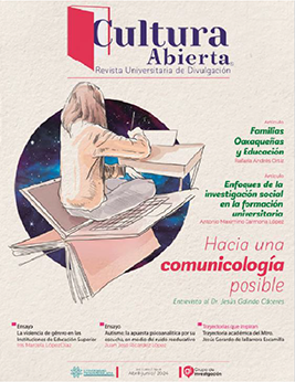 Miniatura revista cultura abierta: Hacia una comunicología posible