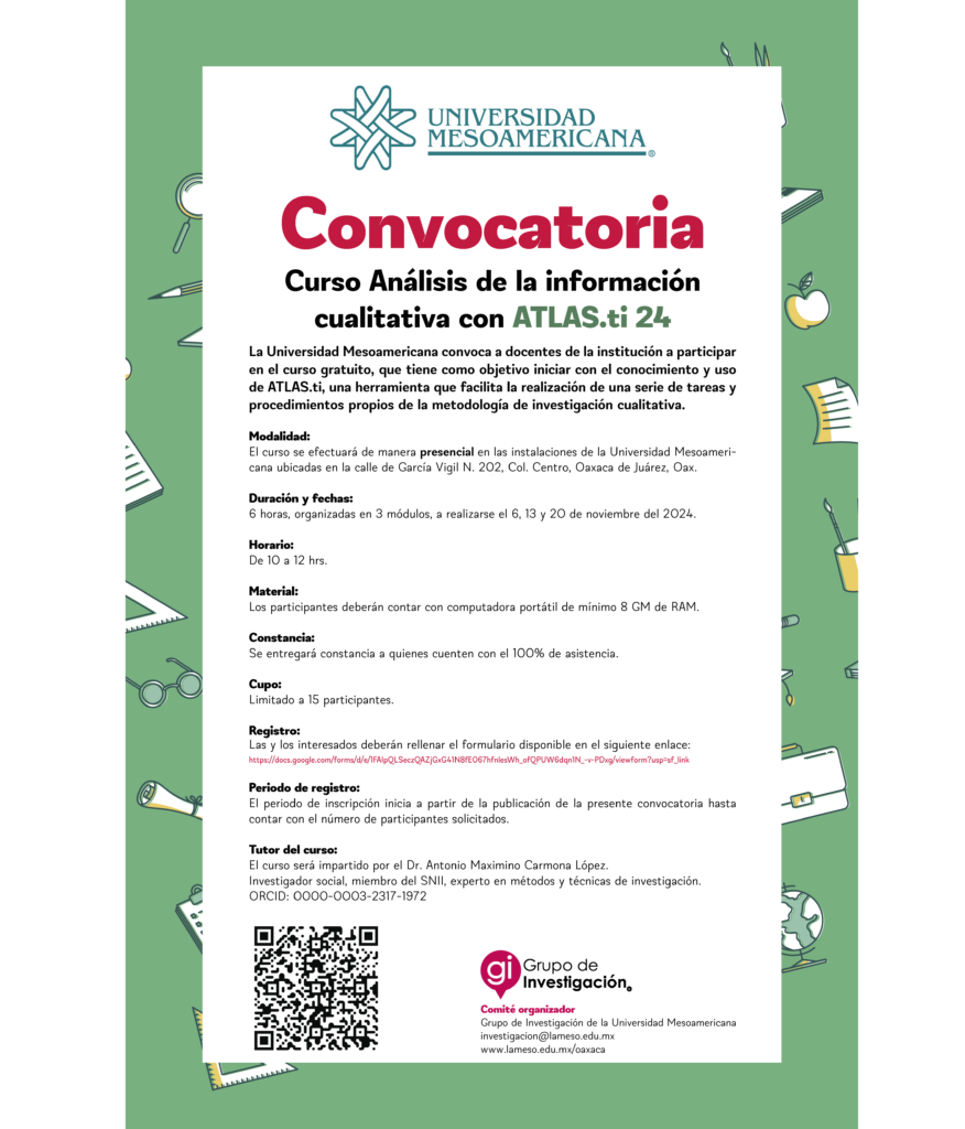 Convocatoria curso ATLAS.ti